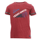 T Shirt Rouge Garcon Teddy Smith Romer
