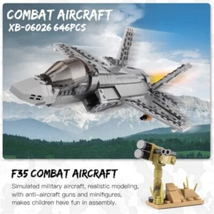 Xingbao 646 piezas militar F35 combate combate caza bloques de construcción conjunto avión 06026 - Imagen 1 de 12