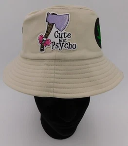 bucket hat Cute but Psycho Socially Awkward Marijuana cannabis Cosmic hat. - Picture 1 of 5