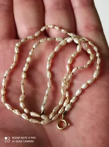 Ancien collier en perles de culture et or jaune 18 K - Foto 1 di 12