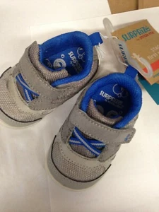 Toddler Boys Surprize Stride Rite sz 3 Gray Chase Sneakers Shoes New - Picture 1 of 4