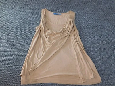 Top Simply Vera Vera Wang grande crema melocotón sin mangas para mujer Foto 1 de 4