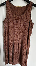 Seed Femme Size 14 Brown Animal Cheetah Animal Print Sleeveless Dress