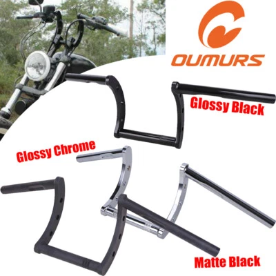 Motorcycle 1'' Handlebar Z Drag Bar For Yamaha V-Star XVS 250 650 950 1100 HONDA - Image 1 of 4