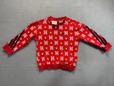 adidas Michey Mouse Sudadera Roja Niños Talla 2T Foto 1 de 4