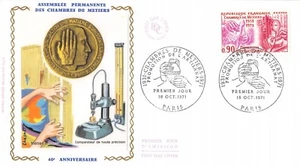 Sobre FDC Seda Francia Habitación Oficios 1971 Paris n1 - Imagen 1 de 1