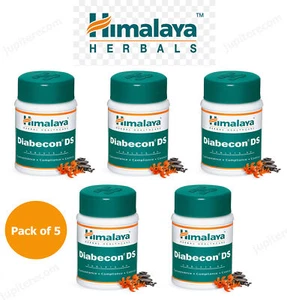 5 x Himalaya DIABECON DS (60X 5 = 300 Tabs) For Blood Sugar Supports - Picture 1 of 2