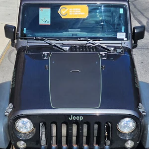 FITS 2007-2018 Jeep JK Wrangler Hood Stripe Vinyl Decal Graphics - Picture 1 of 4
