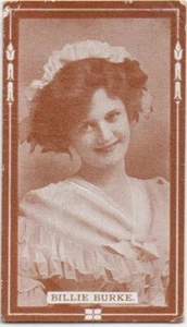 B.A.T. CIGARETTE CARD ACTRESSES PLAIN BACK UN-NUMBERED 1910 BILLIE BURKE - Picture 1 of 2