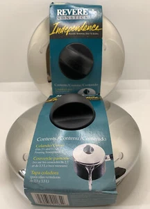 2 Revere Ware Nonstick Independence Colander Cover Lid Fits 2 1/2 & 3 1/2 Qt NEW - Picture 1 of 8