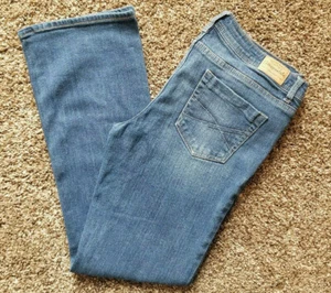 Aeropolstale Chelsea Bootcut Damengröße 8 kurze 30 x 28 niedrige Leibhöhe Denim blaue Jeans - Bild 1 von 11