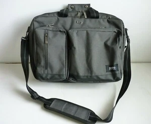 Solo New York Maletín Híbrido Convertible Mochila Correa Bolso Mensajero Gris - Imagen 1 de 6