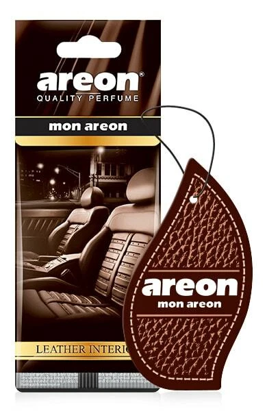 AREON Mon Hanging Car and Home Air Freshener, Leather Interior (Pack of 12) - Image 1 of 1