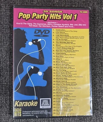 Forever Hits Karaoke (POP Party Hits Vol 1) KARAOKE DVD • 30 Songs FH-4905 - Image 1 of 2