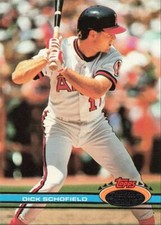 1991 Topps Stadium Club Dick Schofield California Angels #59
