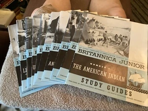 1953 - (10) Britannica Junior School Study Guides #1,2,7,9,10,12,13,15,16,18 - Picture 1 of 13