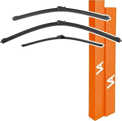 Juego de escobillas limpiaparabrisas delanteras y traseras para BMW X3 (F25, 2010-2017) - Fácil instalación Foto 1 de 4