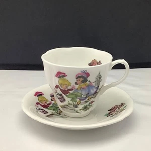 Taza y platillo infantil Jack & Jill - ¿Ord Nelson Ware? Rima infantil - Imagen 1 de 6