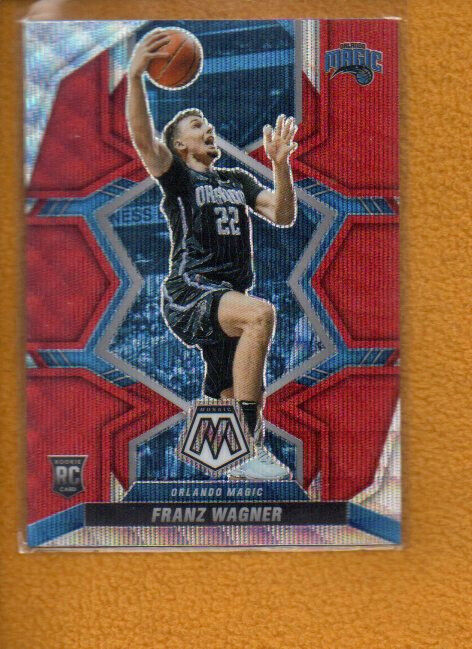 Franz Wagner 2021-22 Panini Mosaic Rookie Asia Red Wave Prizm RC #220