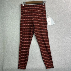 Johnny Was Calme Endurance High Waist Leggings 7/8 Sz M Workout Burgundy $128 - Picture 1 of 11