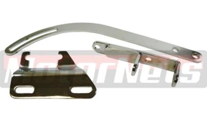 SBC Chrome SWP Alternator Bracket Set Header 265 283 327 350 Short Water Pump - Picture 1 of 4