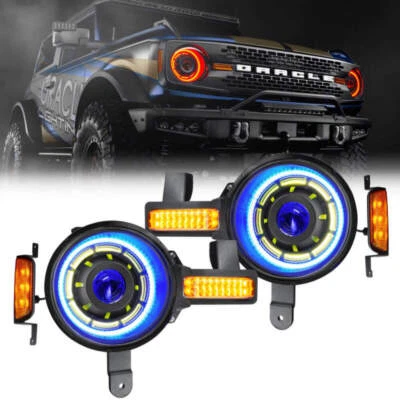Oracle 2021+ Ford Bronco Oculus Bi-LED Projector Headlights - ColorSHIFT LED Foto 1 de 2
