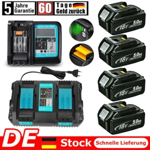 für Makita BL1850B Ersatzakkus 18V 5Ah 5000mAh LXT BL1860B BL1830 Ladegerät - Bild 1 von 27