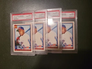 Jeffrey Hammonds 1991 Topps Traded Tiffany RC Graded Nmt/Mint PSA 8 (Lot of 4) - Picture 1 of 1