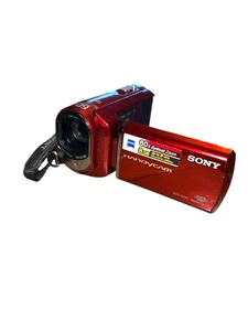 Sony DCR-SX41 Handycam Camcorder Red 8GB Internal Flash Memory Camera/batt Only - Picture 1 of 10