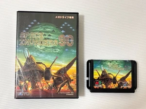 Space Invaders 90 W/Box Sega Mega Drive MD Genesis Good Used Game NTSC-J Japan - Picture 1 of 4