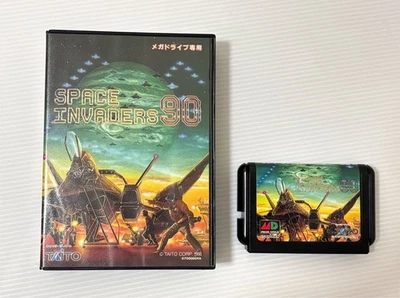 Space Invaders 90 W/Box Sega Mega Drive MD Genesis Good Used Game NTSC-J Japan - Image 1 of 4