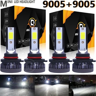 For Hyundai Sonata Sedan 4-Door 2015-2019 LED Headlight High Low Bulbs Kit White Foto 1 de 4