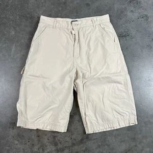 Polo Ralph Lauren Carpenter Shorts Youth 28x12 Ivory Work Wear Vintage Pockets - Picture 1 of 22