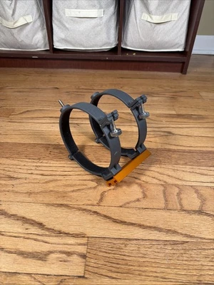 Celestron AstroMaster 114EQ 114mm Reflector Telescope Mount Tube Rings - Image 1 of 4