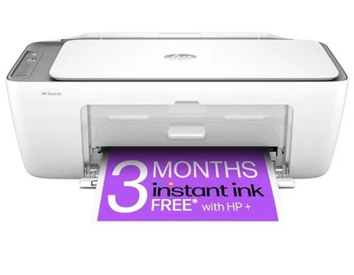 HP DeskJet 2820e A4 Colour Multifunction Inkjet Printer with HP+ and 3 months - Image 1 of 4