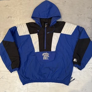 Chaqueta con Capucha Pullover Vintage Años 90 NCAA Starter Kentucky Wildcats 1/2 Cremallera Talla XL - Imagen 1 de 24