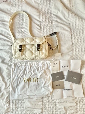 Сумка почтальона Dior 2022 camp с подкладкой Macrocannage лоскутное одеяло телячья кожа маленькая - Изображение 1 из 4