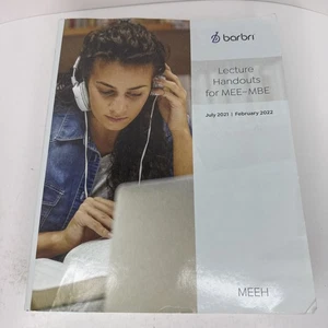 2021 - 2022 Barbri UBE Bar Exam Review Lecture Handouts for MEE MBE Clean Pages - Picture 1 of 13