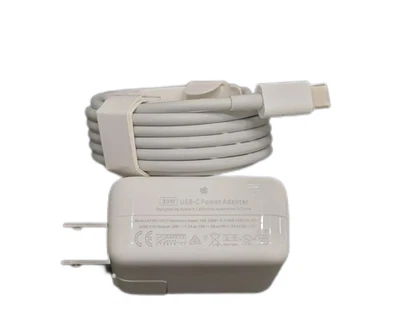 NEW Genuine 30W Type-C Power Adapter Charger with Cable For Apple Macbook Pro - Image 1 of 3