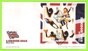 G.B. 2005 London 2012 Host City m/s on Royal Mail First Day Cover London E15 - Picture 1 of 1