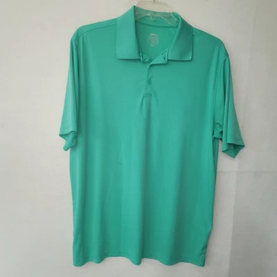 Camisa de golf Slazenger para hombre polo atlético activo manga corta verde menta oscuro 2XL Foto 1 de 4