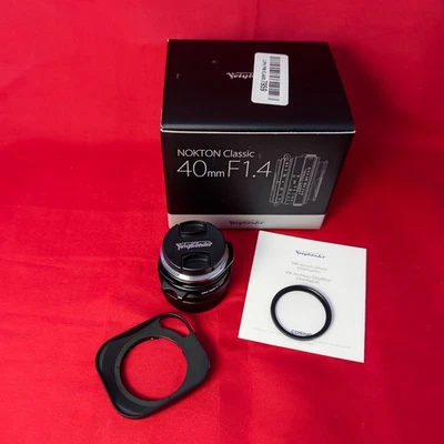 Voigtlander  40mm f/1.4 II Nokton MC VM MULTI COATED for Leica M w Hood & Filter - Image 1 of 4