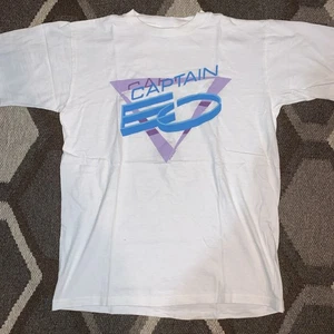 Vintage 1986 Captain EO Michael Jackson Movie Promo T Shirt White Size L - Picture 1 of 5