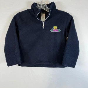 Majestic Spongebob Pullover Fleece Sweatshirt Quarter Zip Kids Size 5 - Picture 1 of 7