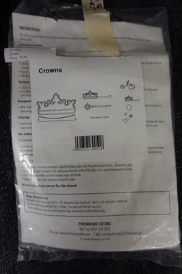 Cortadores de patchwork CORONA / Decoración de pasteles Sugarcraft / NUEVO / SKT Foto 1 de 3