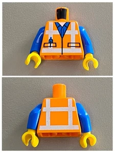 LEGO Orange Torso Safety Vest Reflective 973pb1561c01 tlm018 tlm078 tlm087 - Picture 1 of 1