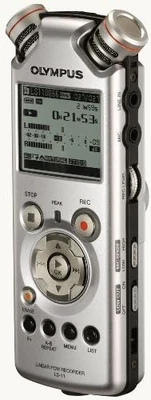 Olympus LS-11 Linear PCM Recorder Low-Frequency Boost Stereo Mic Digital Audio - Image 1 of 4