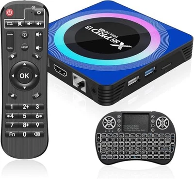 Android 13.0 TV Box, Android Box 4GB RAM 64GB ROM Quad-Core Con Mini Tastiera Wi - Immagine 1 di 4