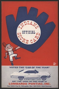 1965 Indians vs Athletics Program - Picture 1 of 1
