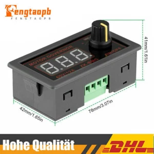 LCD PWM Motordrehzahlregler PWM DC 12V 24V 60V 500W Einstellbarer Drehregler DE - Bild 1 von 10